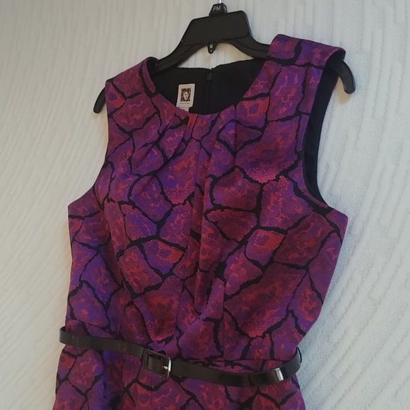 Anne Klein, 10, Purple, Sleeveless, Sheath Dress - Picture 8 of 16